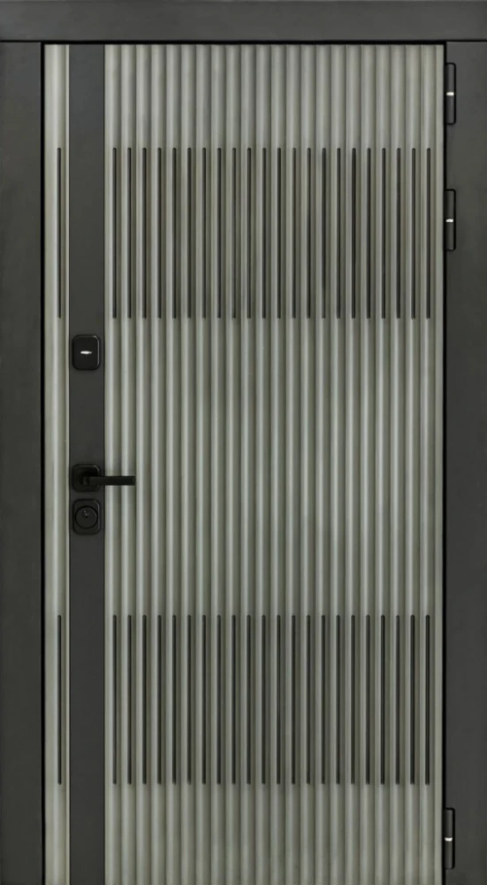 Входная дверь ДвериПРО Элфи ФЛЗ-649 Капучино (зеркало) DPRO227855 внешняя сторона
